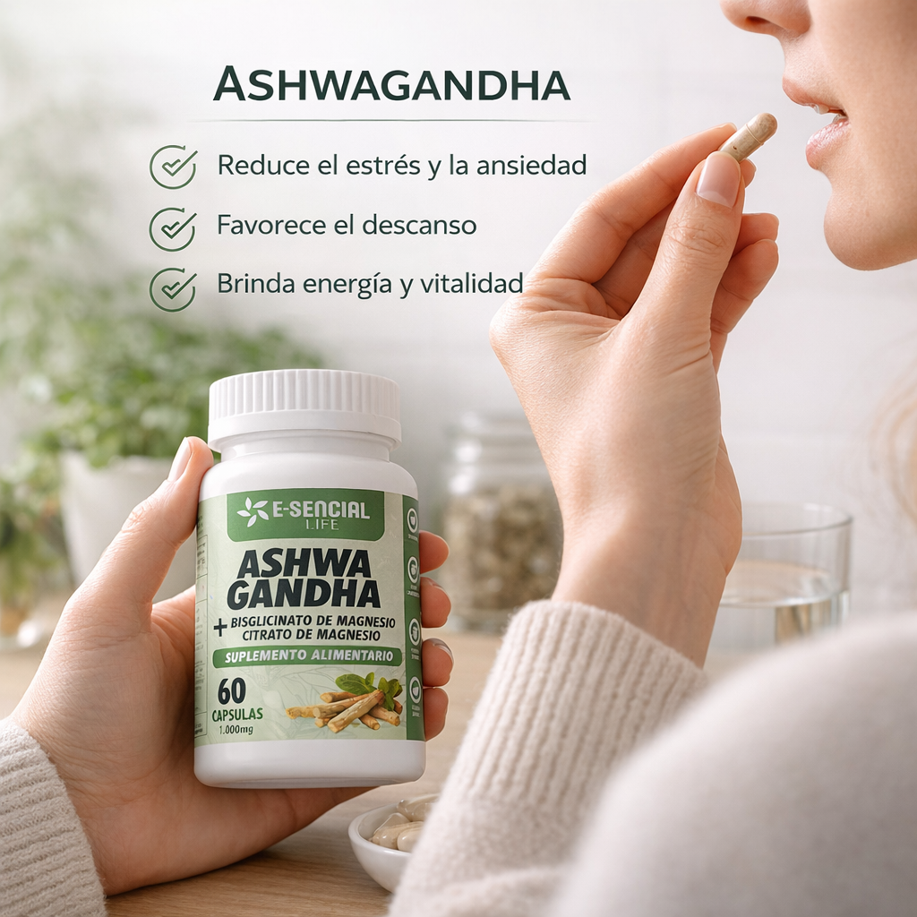 Ashwagandha® Equilibrio natural para tu mente y tu descanso 🌿