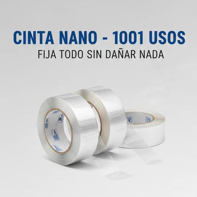 ✨ Cinta Nano La Solución para Fijar Sin Dañar 3X1 ✨ 15 mts Total