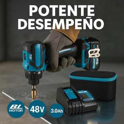 Taladro Inalámbrico Percutor 2 Baterías de Regalo y +20 accesorios 🎁